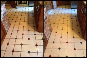 before and after nester's tile and grout cleaning
